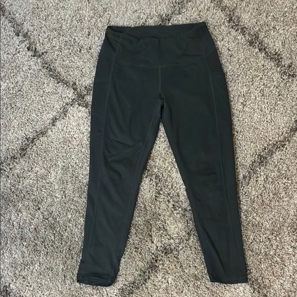 Zella Dark Green Active Leggings - Picture 1 of 4